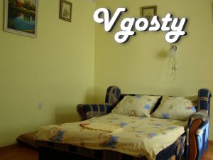 1-кімнатна квартира, центр, автономне опалення, вода - Квартири подобово без посередників - Vgosty
