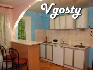 A small studio apartment on the 1st floor on the street. Sosyury, 135 - Apartments for daily rent from owners - Vgosty