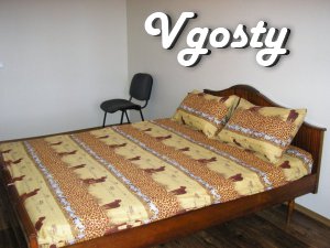 Євроремонт 2011 року, велике ліжко, диван, холодильник, - Квартири подобово без посередників - Vgosty
