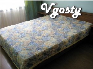 # Area - 56 m2.
# 4 floor.
# Double bed with - Apartments for daily rent from owners - Vgosty