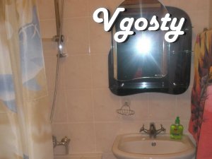 # Area - 50 m2.
# 1 floor.
# Double bed with - Apartments for daily rent from owners - Vgosty