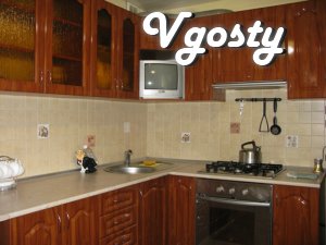Daily, weekly two-bedroom. apartment in the center. Renovation, - Apartments for daily rent from owners - Vgosty