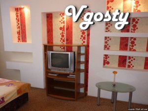 1-кімнатна квартира, свіжа постільна білизна, побутова - Квартири подобово без посередників - Vgosty