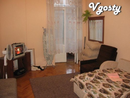 Daily, hourly 1-bedroom apartment in the city center, - Apartments for daily rent from owners - Vgosty