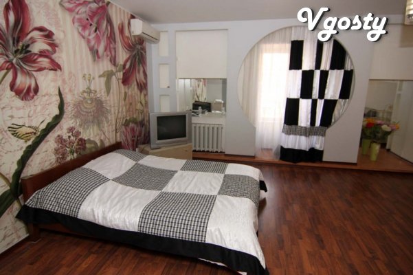 1-room studio with a sofa and bed - Apartments for daily rent from owners - Vgosty