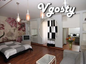 1-room studio with a sofa and bed - Apartments for daily rent from owners - Vgosty
