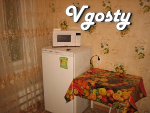 fresh repair, a large bed with a podiatrist. mattress, the whole byt.t - Apartments for daily rent from owners - Vgosty